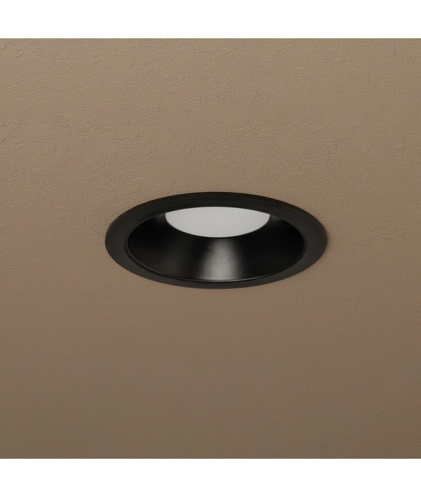 kelvo® SIGMA KLV-101-0041 Χωνευτό Φωτιστικό Downlight Σποτ Μπάνιου για Λάμπα MR16 με Ντουί GU10 AC 220-240V Αδιάβροχο IP65 - Μαύρο Ματ - Μ8.5 x Π8.5 x Υ4.4cm - Q7.5cm